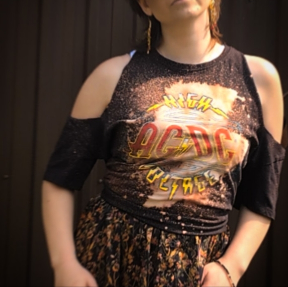 Upcycled AC/DC High Voltage Band Shirt - Picture 3 of 3